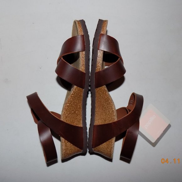 New Birkenstock Papillio Lola cognac leather - Picture 9 of 14